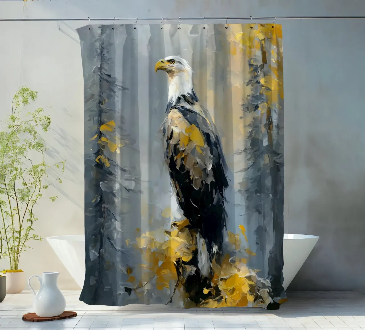 Eagle Forest Golden tenda da doccia da Mateo