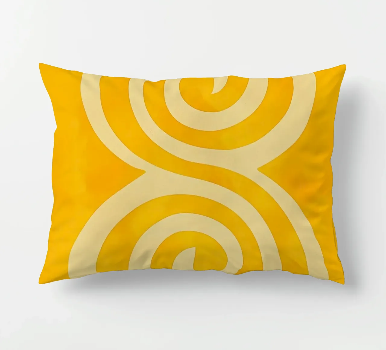 Sun-Yellow Zen Garden | Yellow Double Torsion decorative cushion by Autofocus