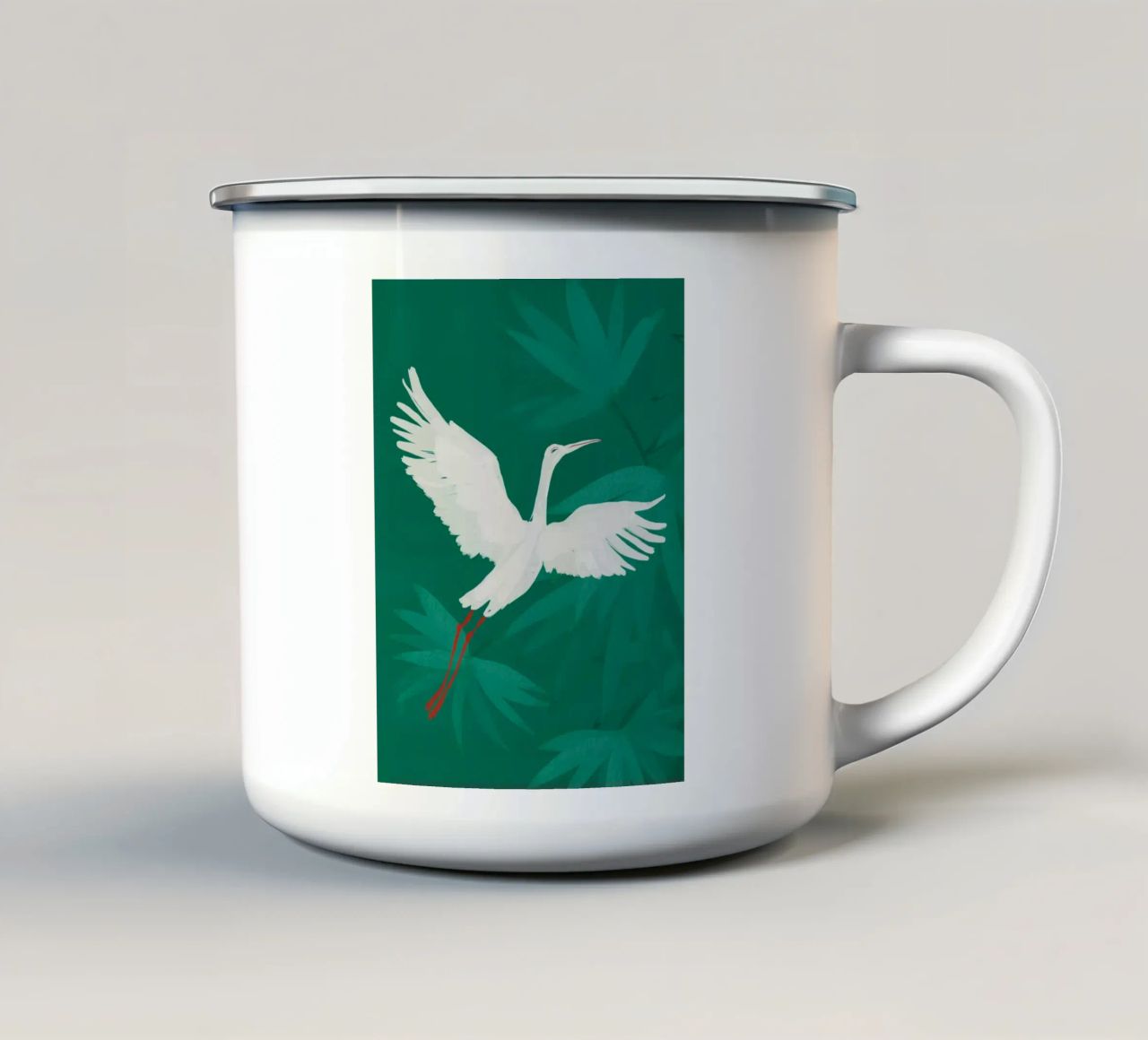 Uccello in volo 2 tazza in smalto da dada22