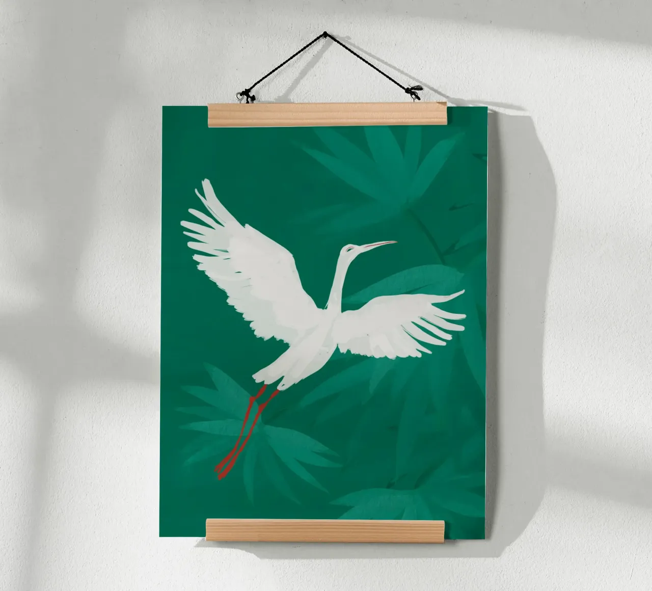 Uccello in volo 2 poster con telaio in plastica da dada22