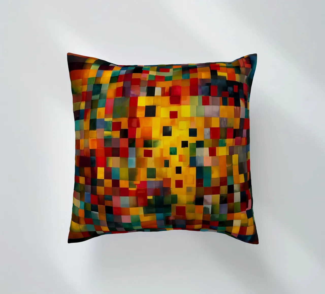 Quadratini astratti ispirati a Paul Klee cuscino da Autofocus