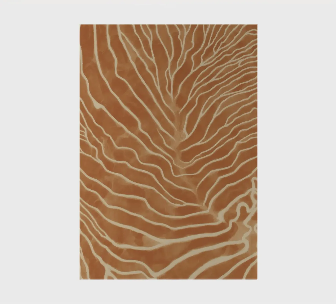 Hidden roots | Abstract line art notebook by Autofocus