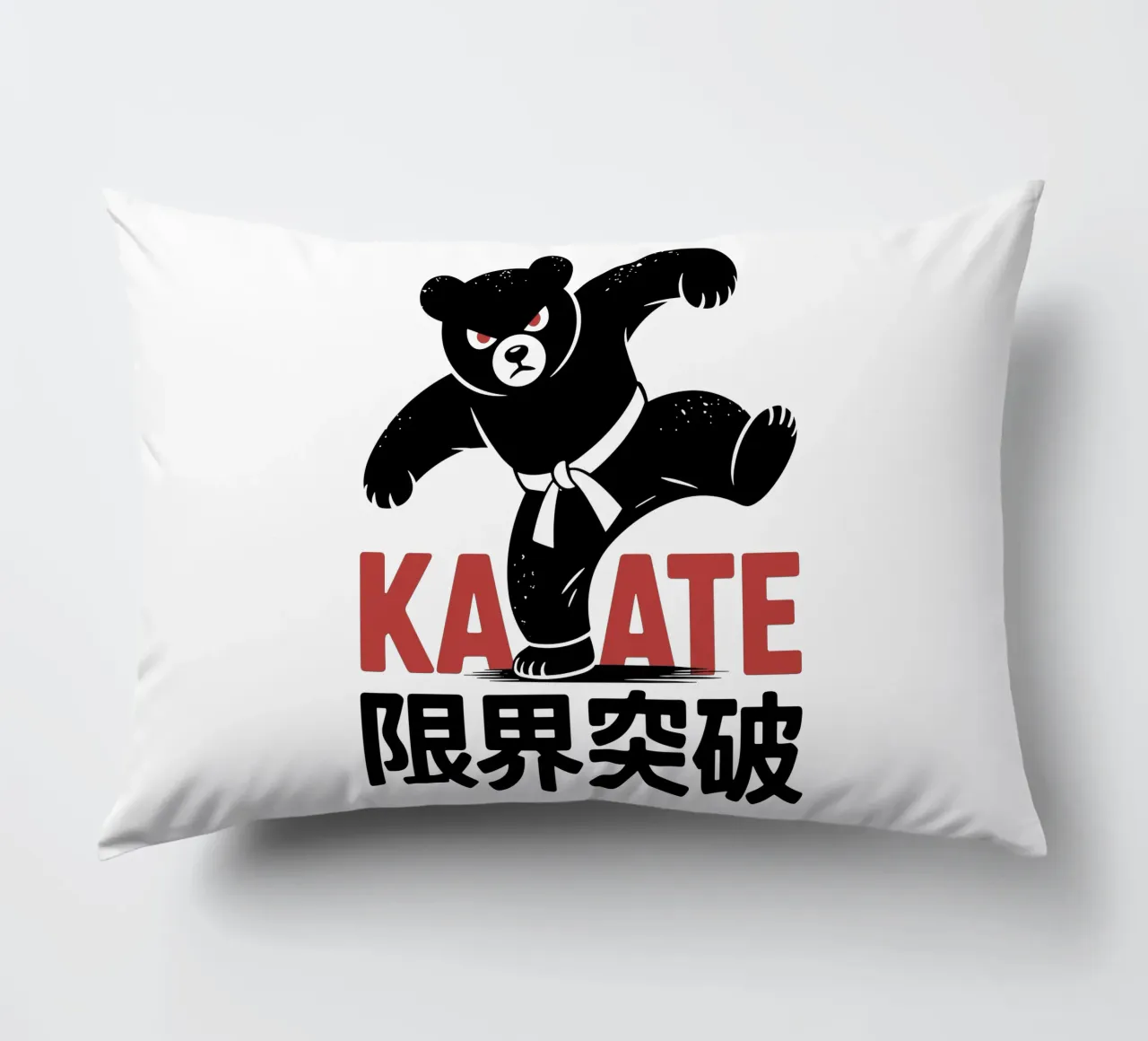 Orso giapponese di Karate - Limit Break Kanji Arti Marziali cuscino da GameDay Studio
