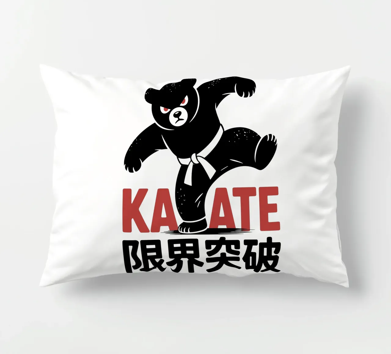 Orso giapponese di Karate - Limit Break Kanji Arti Marziali cuscino da GameDay Studio