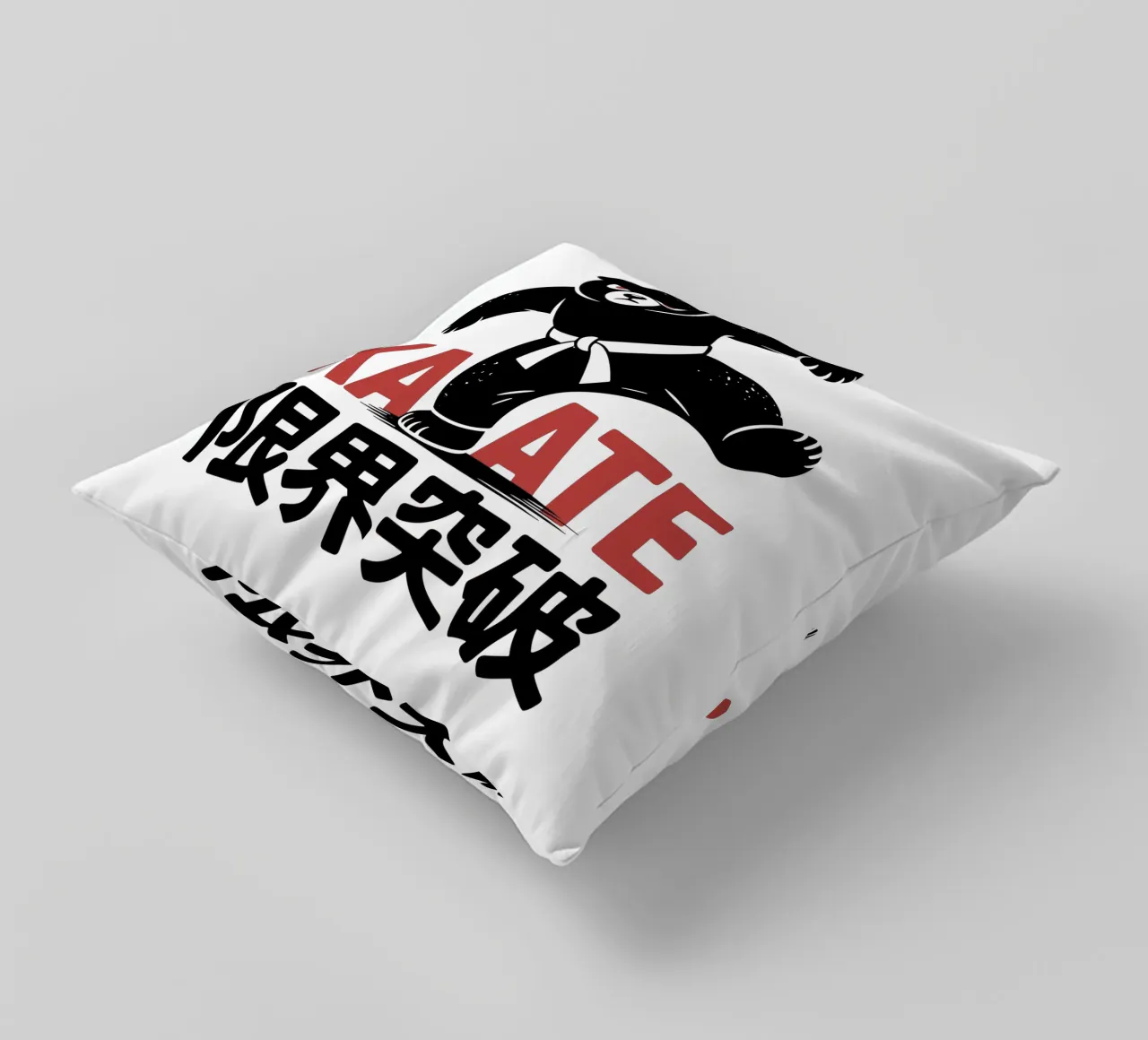 Orso giapponese di Karate - Limit Break Kanji Arti Marziali cuscino da GameDay Studio