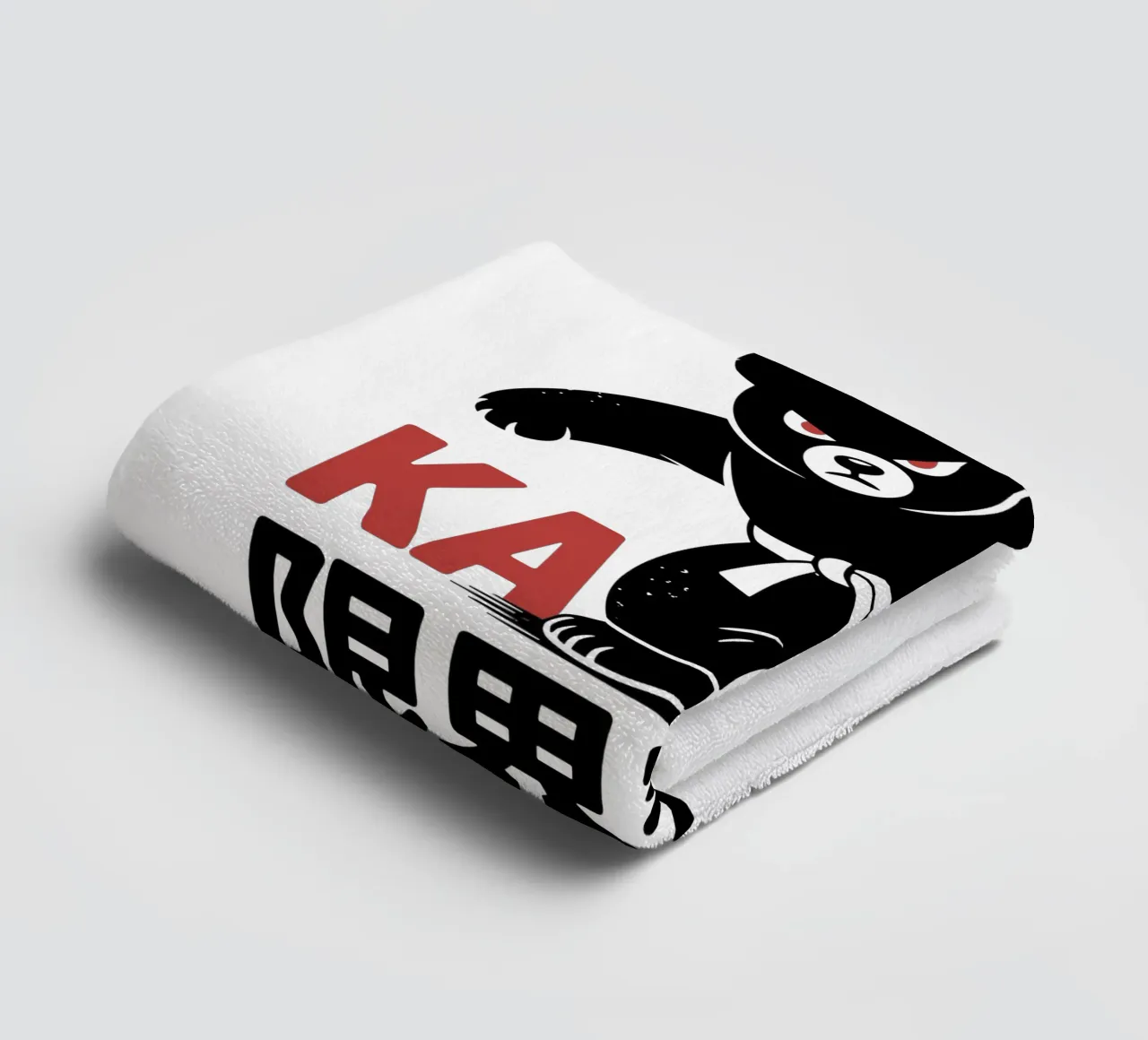 Orso giapponese di Karate - Limit Break Kanji Arti Marziali asciugamano da bagno da GameDay Studio