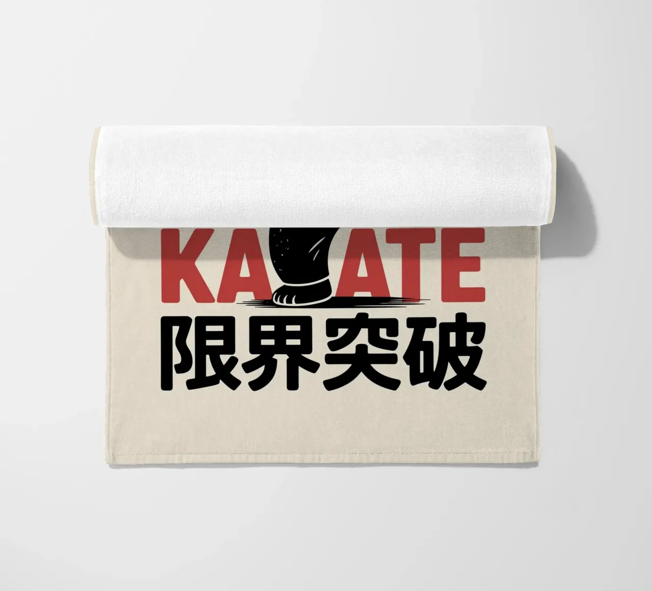 Orso giapponese di Karate - Limit Break Kanji Arti Marziali telo mare da GameDay Studio