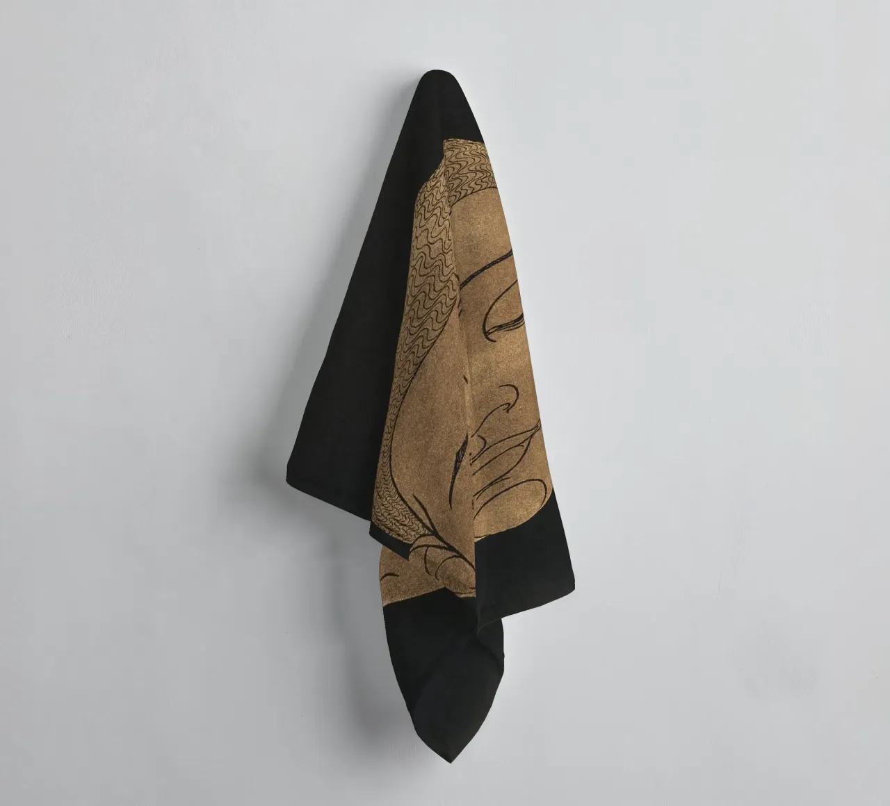 Head of Buddha asciugamano da bagno da apoloprints