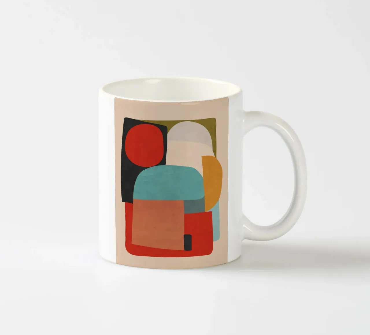 Formes abstraites modernes mug en céramique de ThingDesign