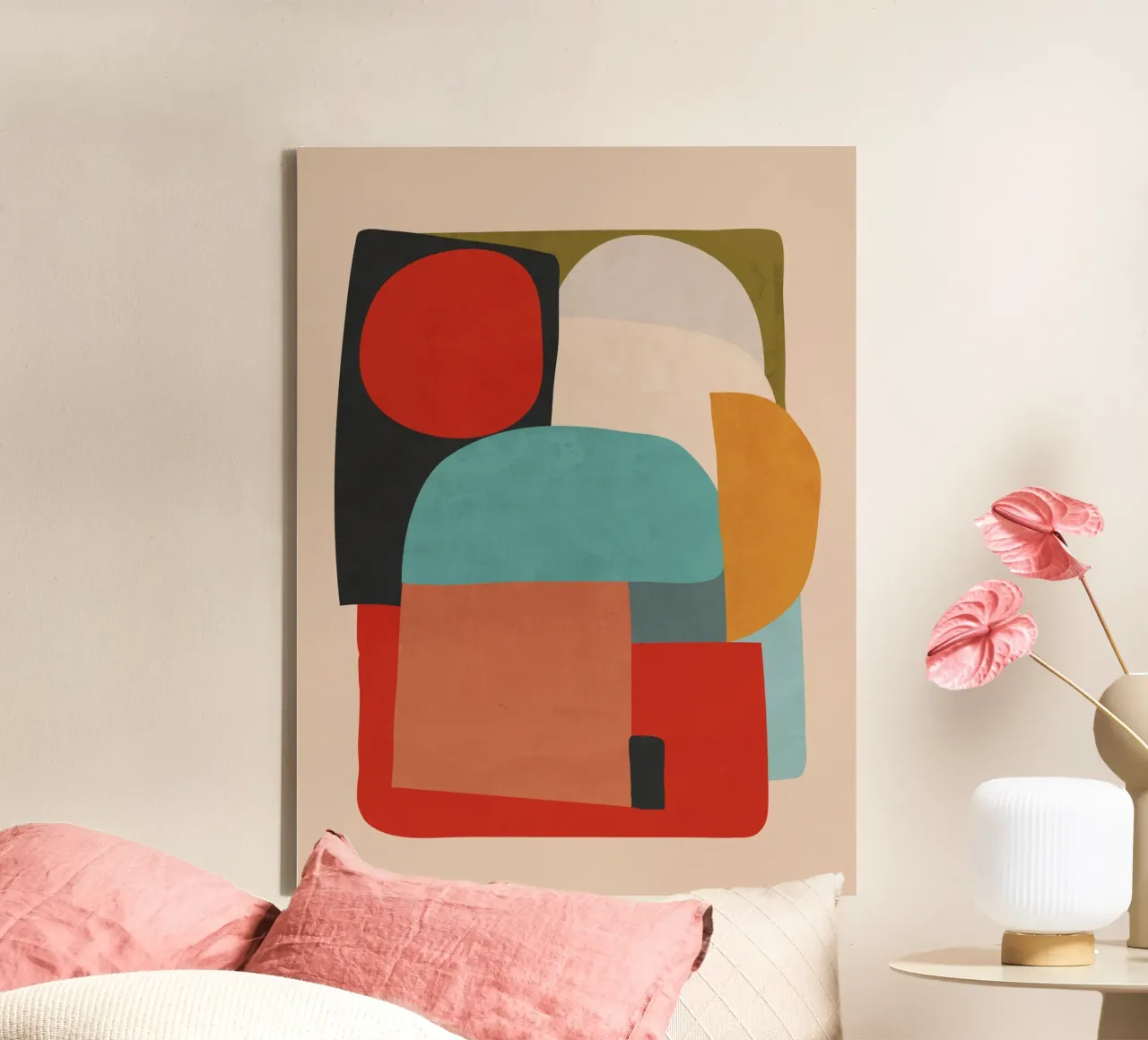 Modern Abstract Shapes canvas by ThingDesign
