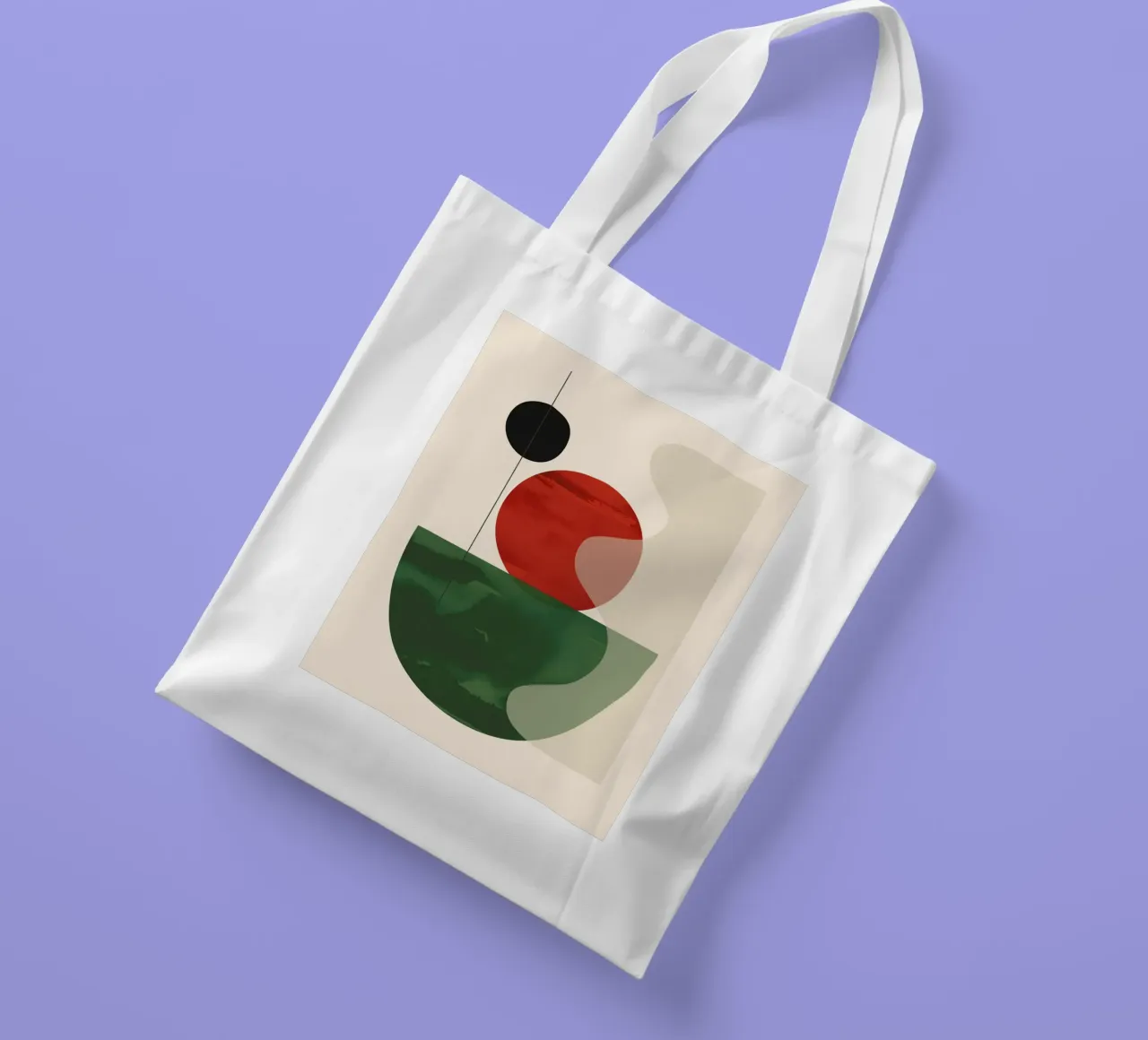 Forme astratte minimali borsa in juta da ThingDesign