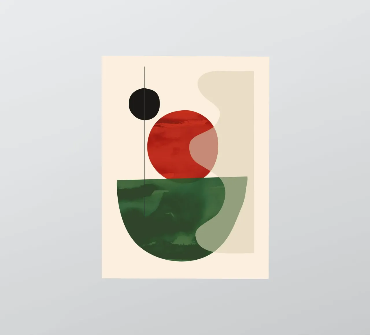 Minimal Abstract Shapes sticker by ThingDesign