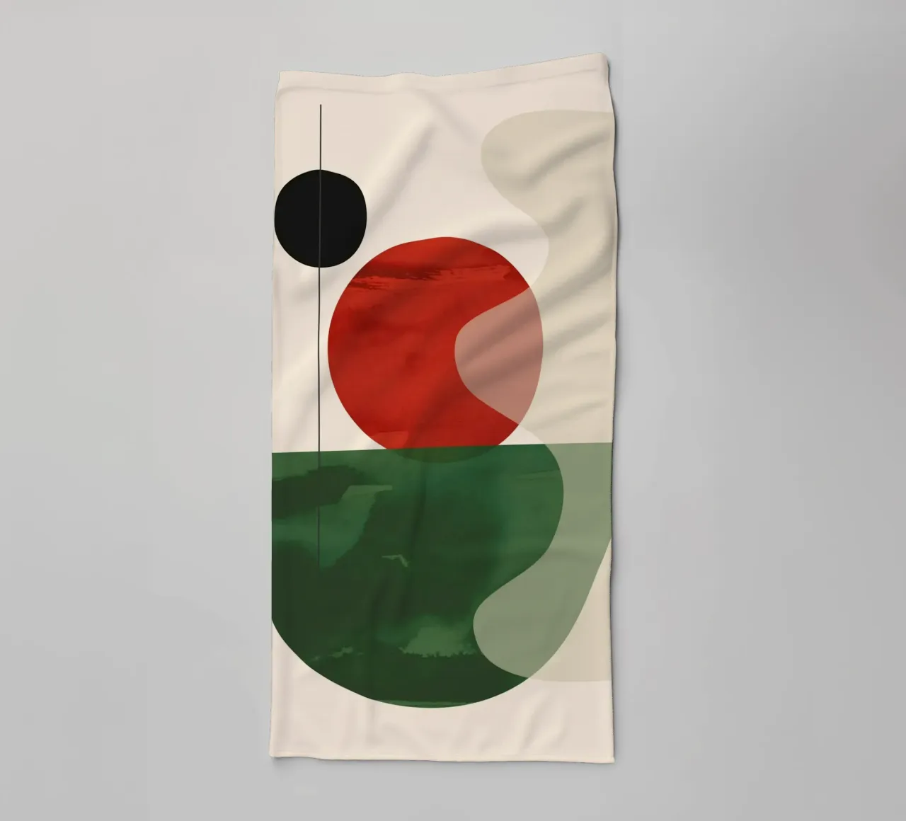 Minimal Abstract Shapes towel by ThingDesign