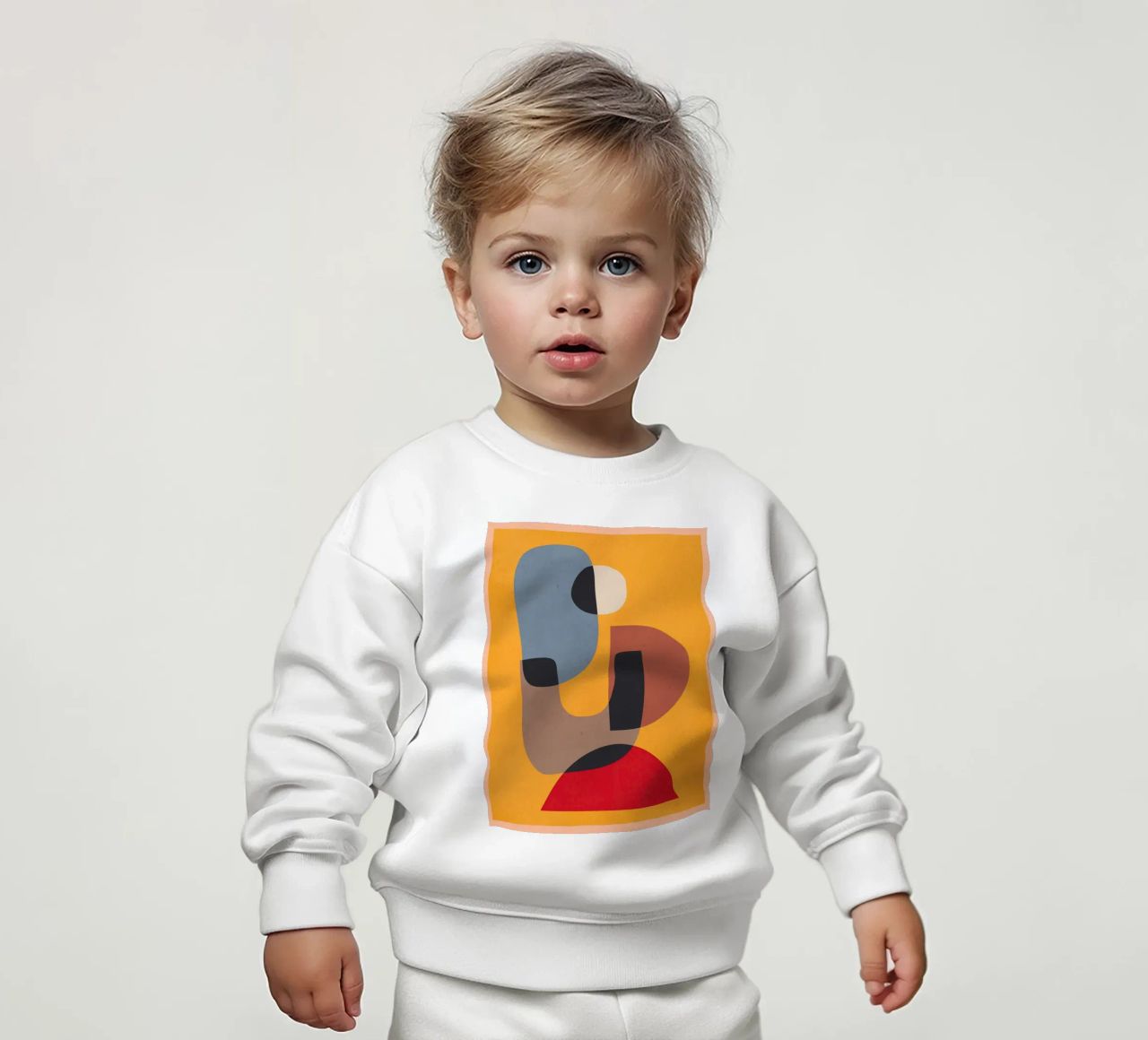 Forme astratte moderne minimali 02 felpa neonato da ThingDesign