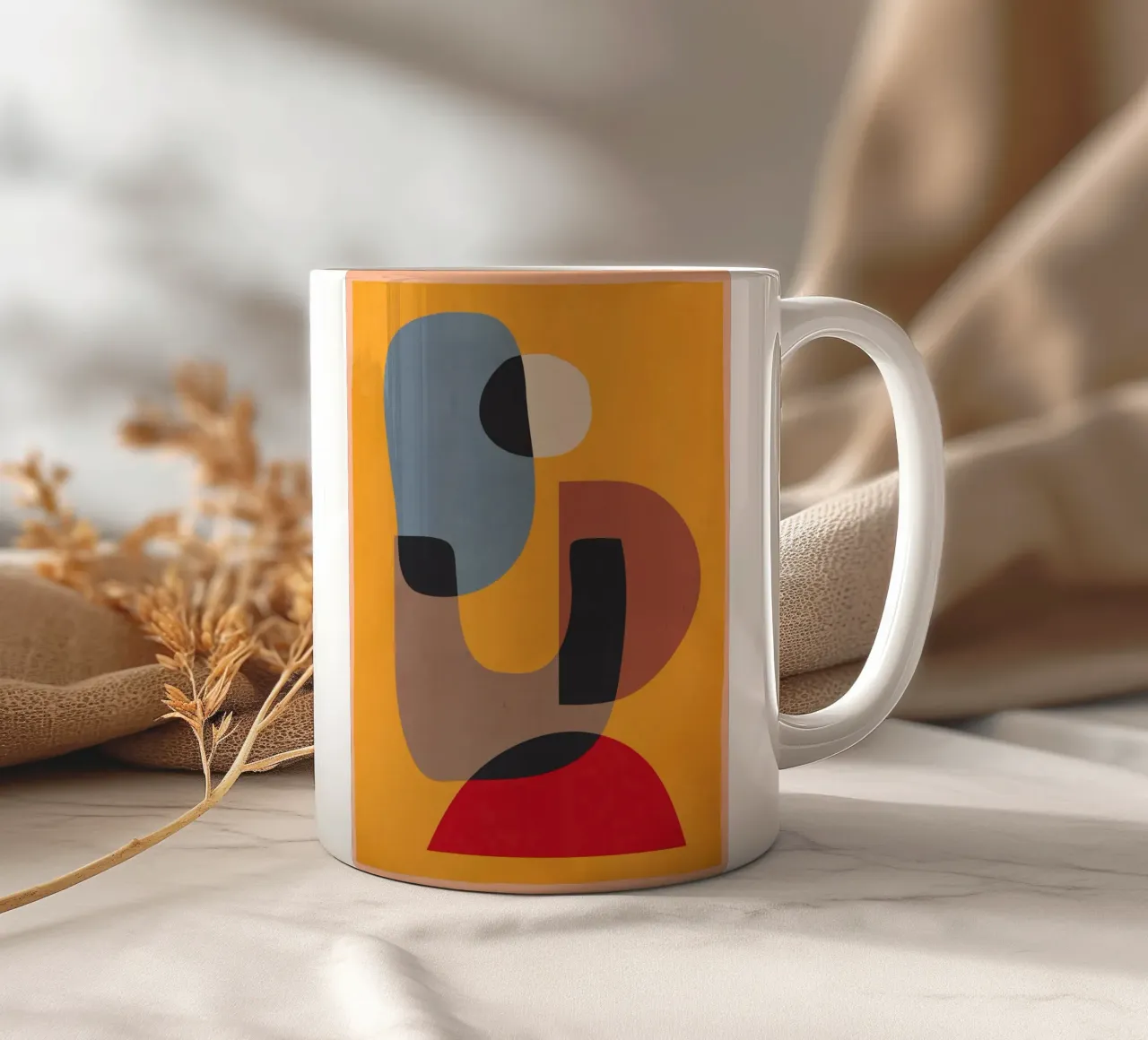 Forme astratte moderne minimali 02 tazza in ceramica da ThingDesign