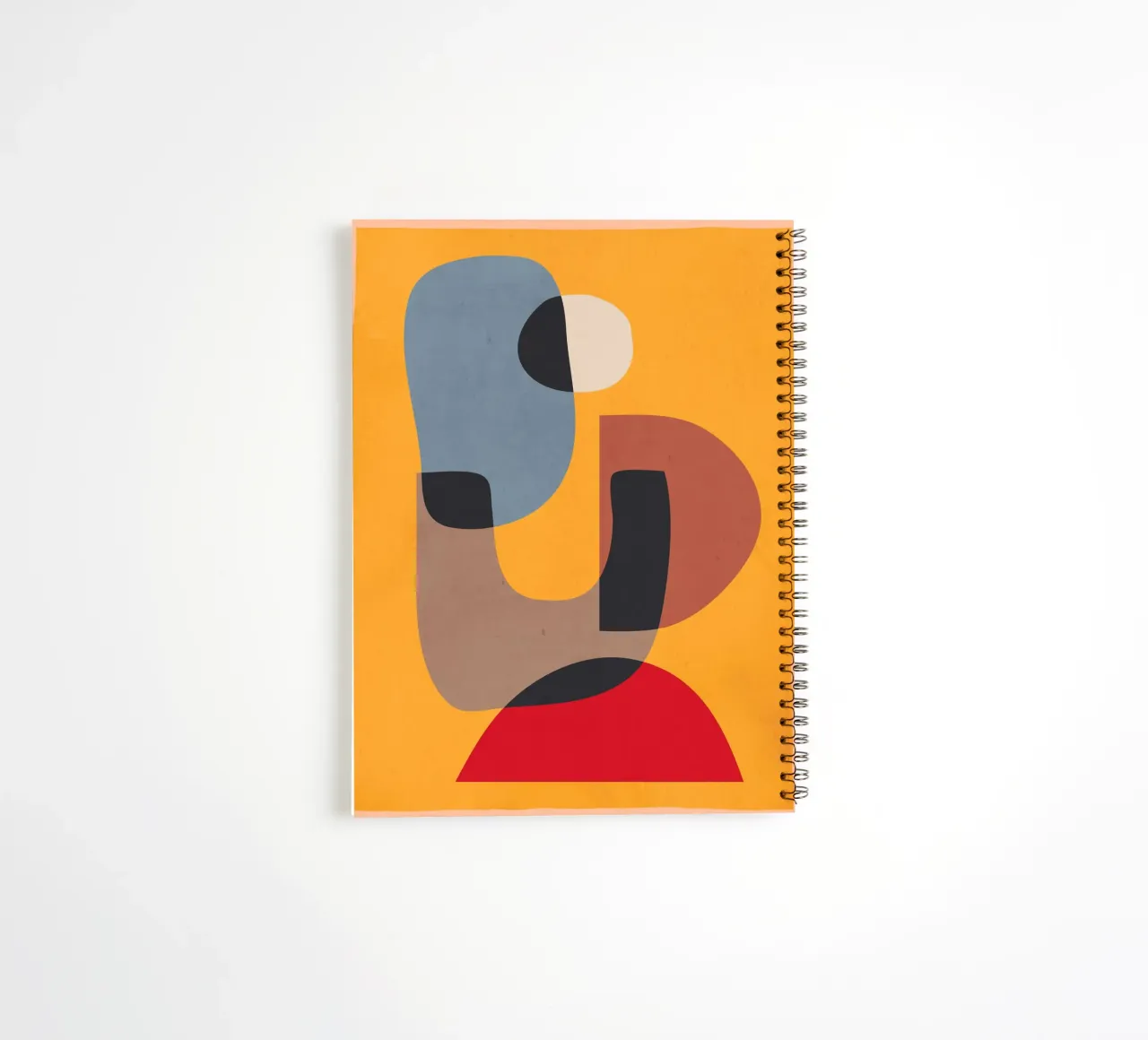 Modern Abstract Minimal Shapes 02 spiral notebook by ThingDesign