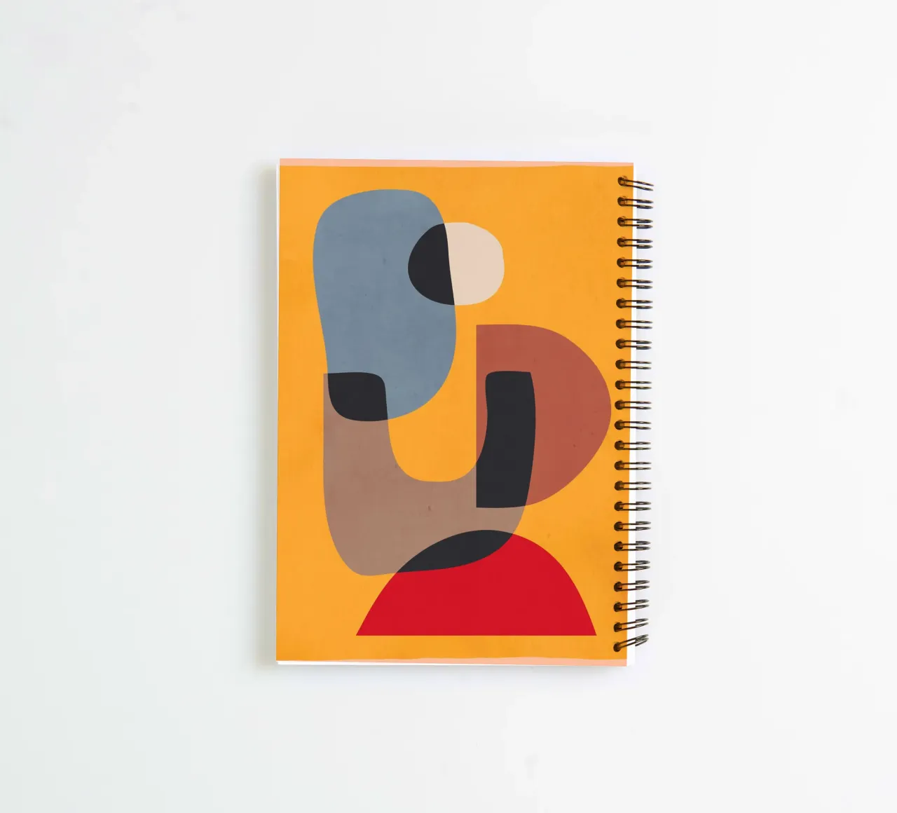 Modern Abstract Minimal Shapes 02 spiral notebook by ThingDesign