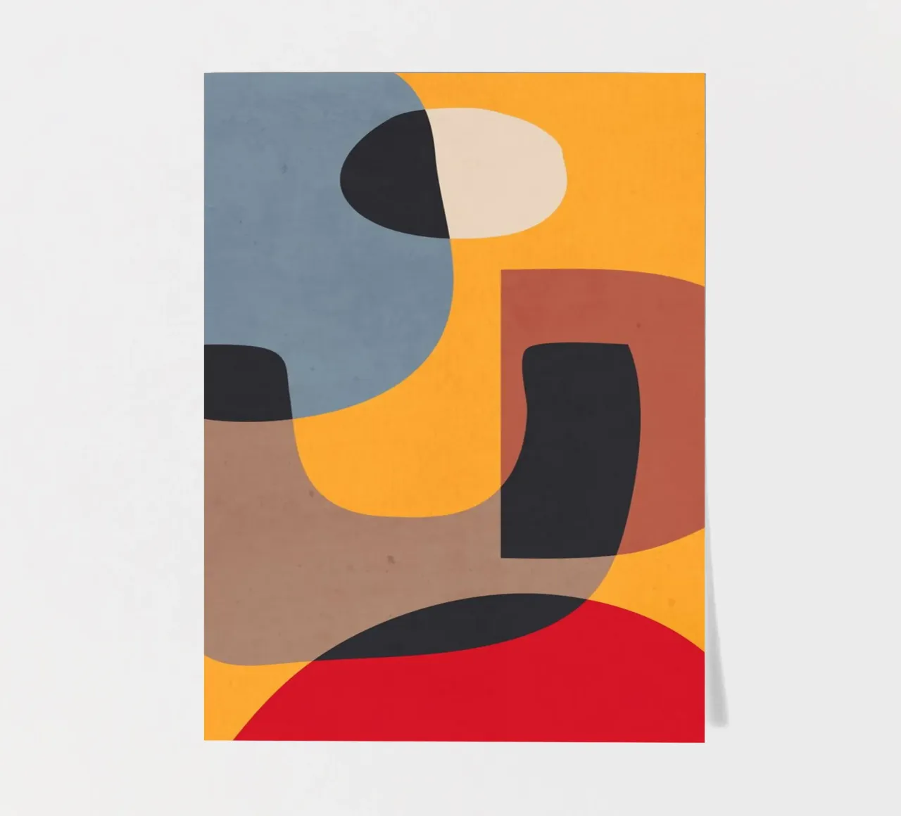 Modern Abstract Minimal Shapes 02 sticker sheet by ThingDesign