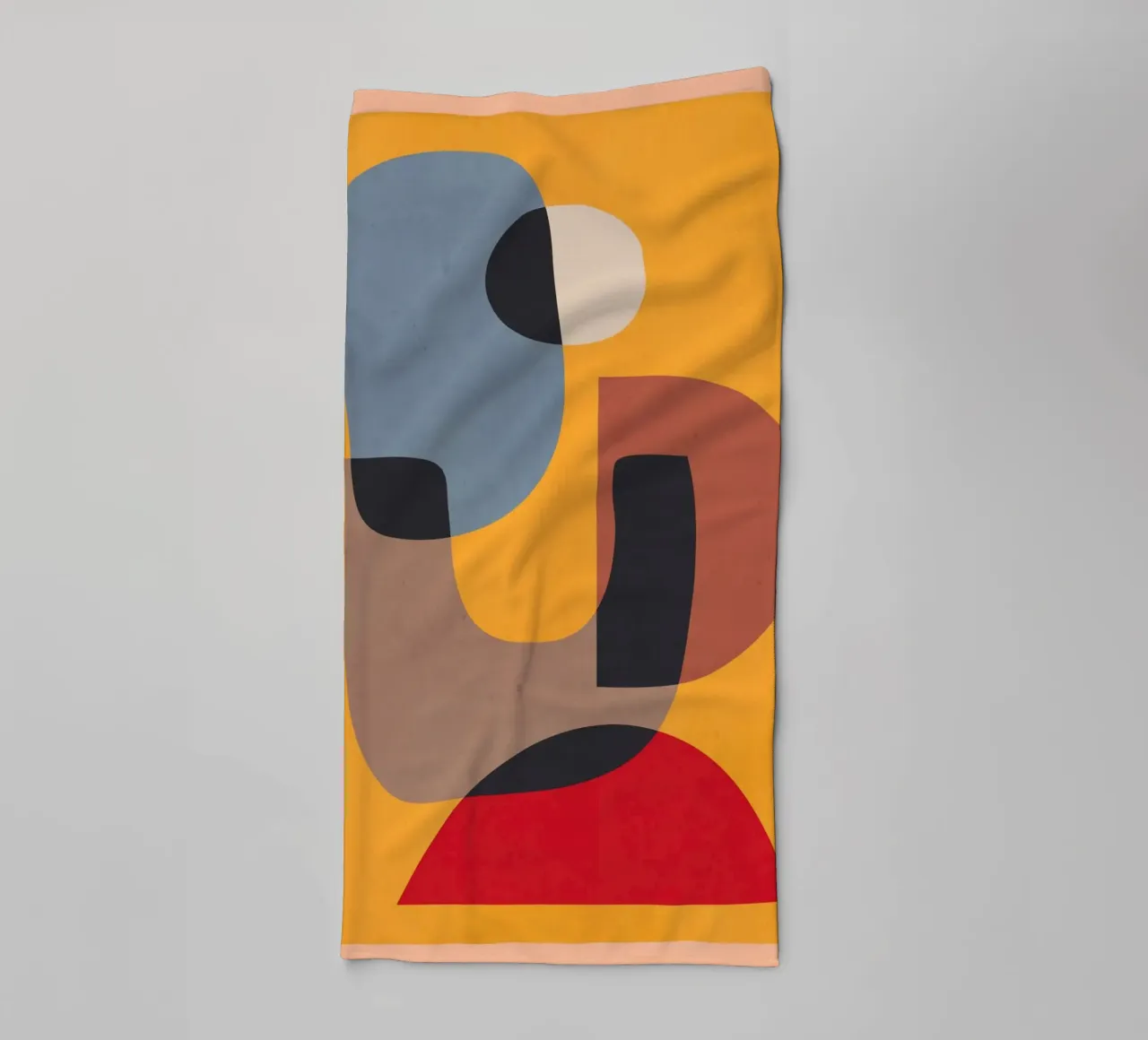 Modern Abstract Minimal Shapes 02 towel by ThingDesign