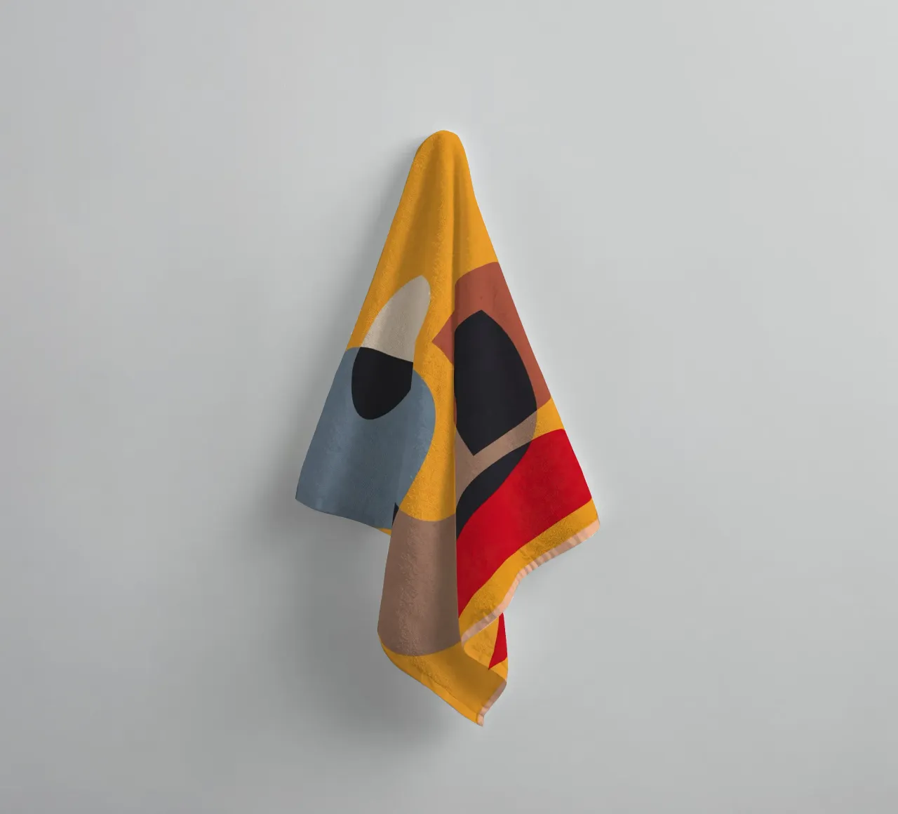 Modern Abstract Minimal Shapes 02 towel by ThingDesign