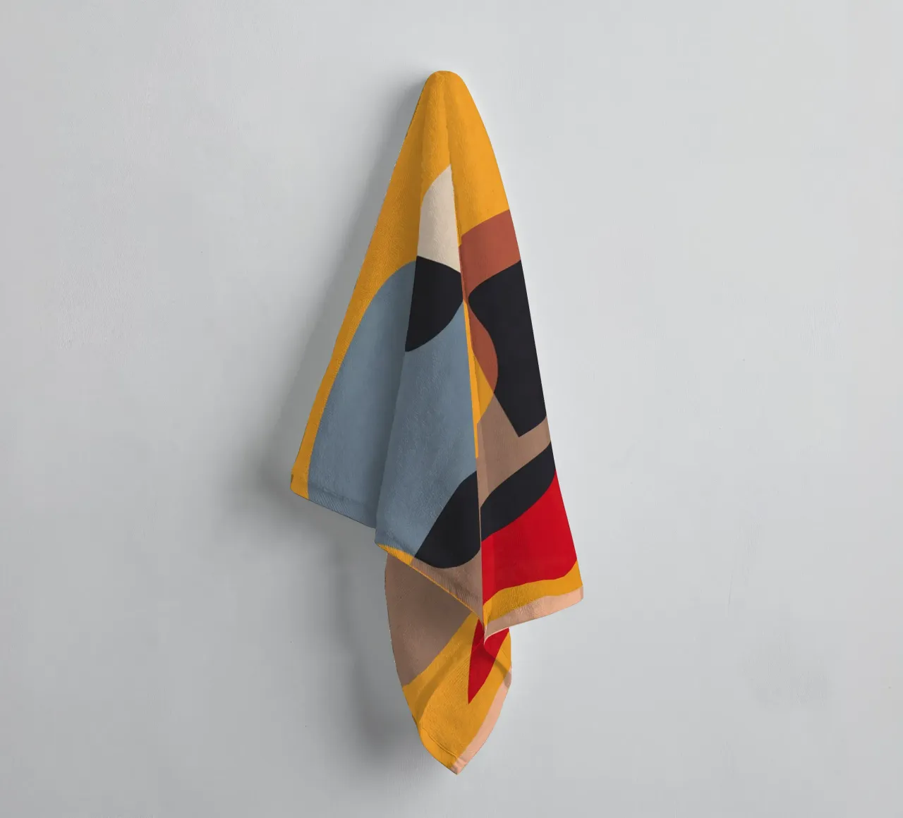 Modern Abstract Minimal Shapes 02 towel by ThingDesign