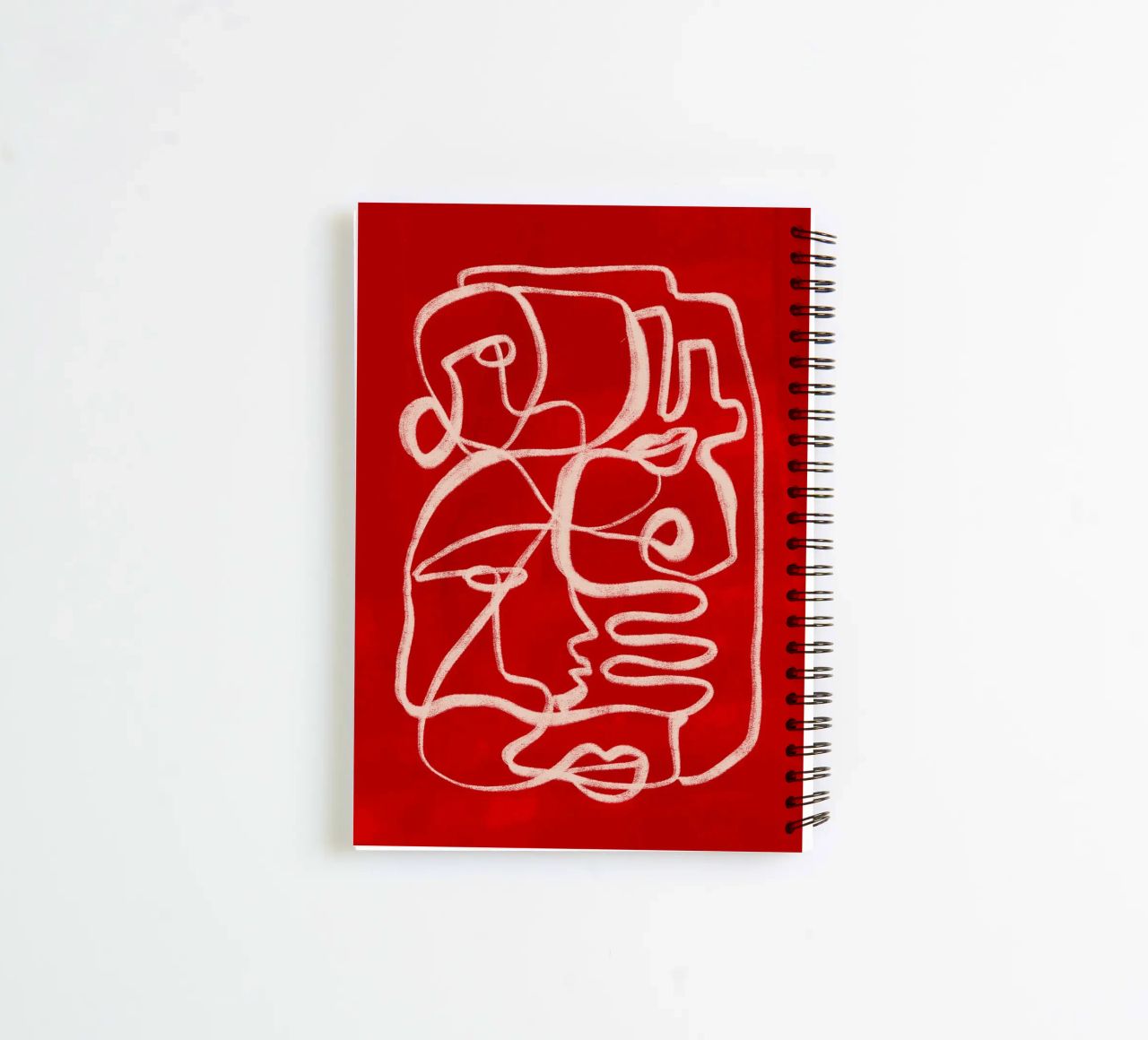Abstract line art spiral notebook by ThingDesign