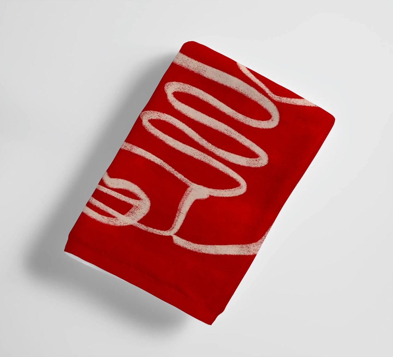 Abstract line art towel by ThingDesign