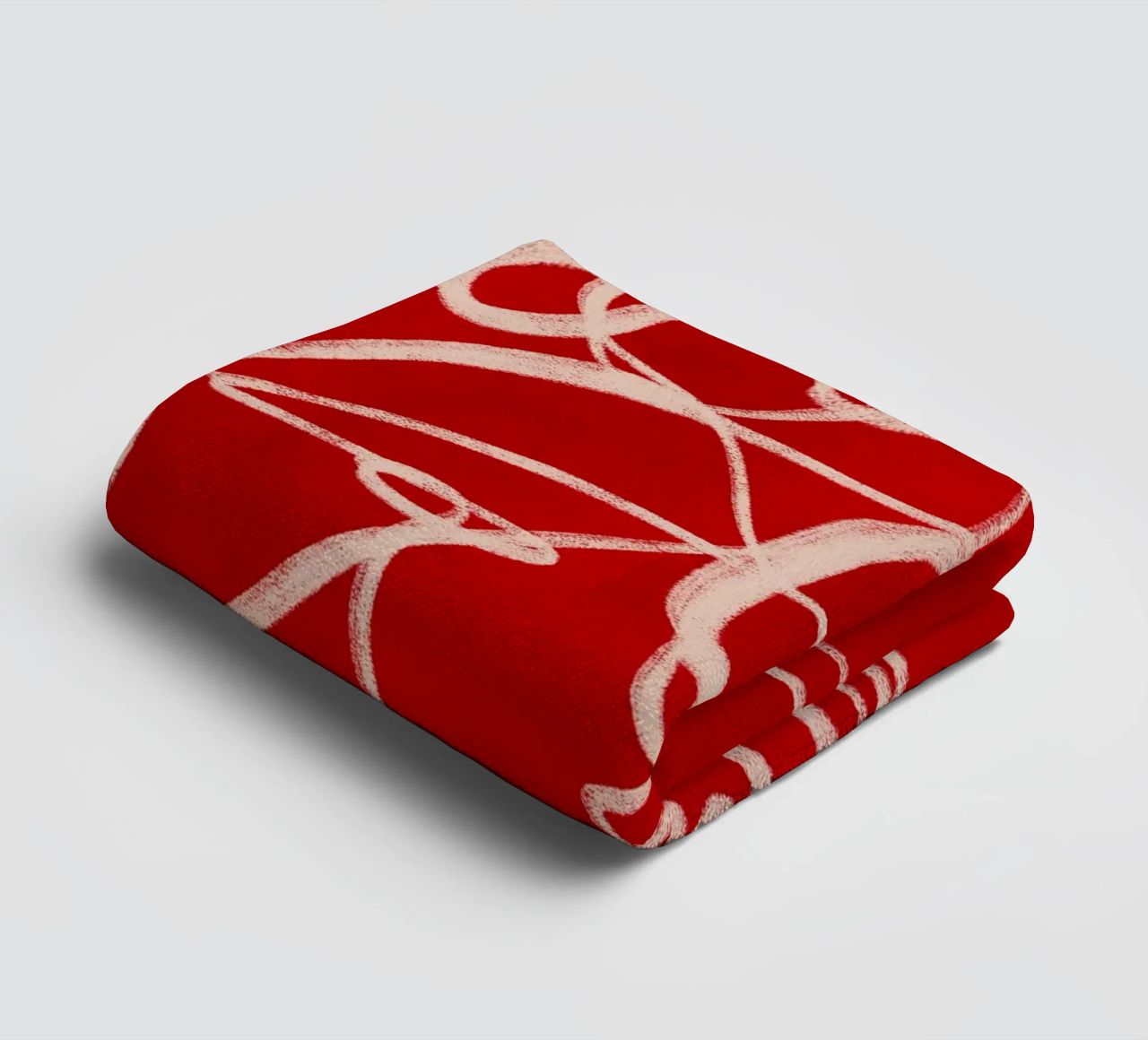 Abstract line art towel by ThingDesign