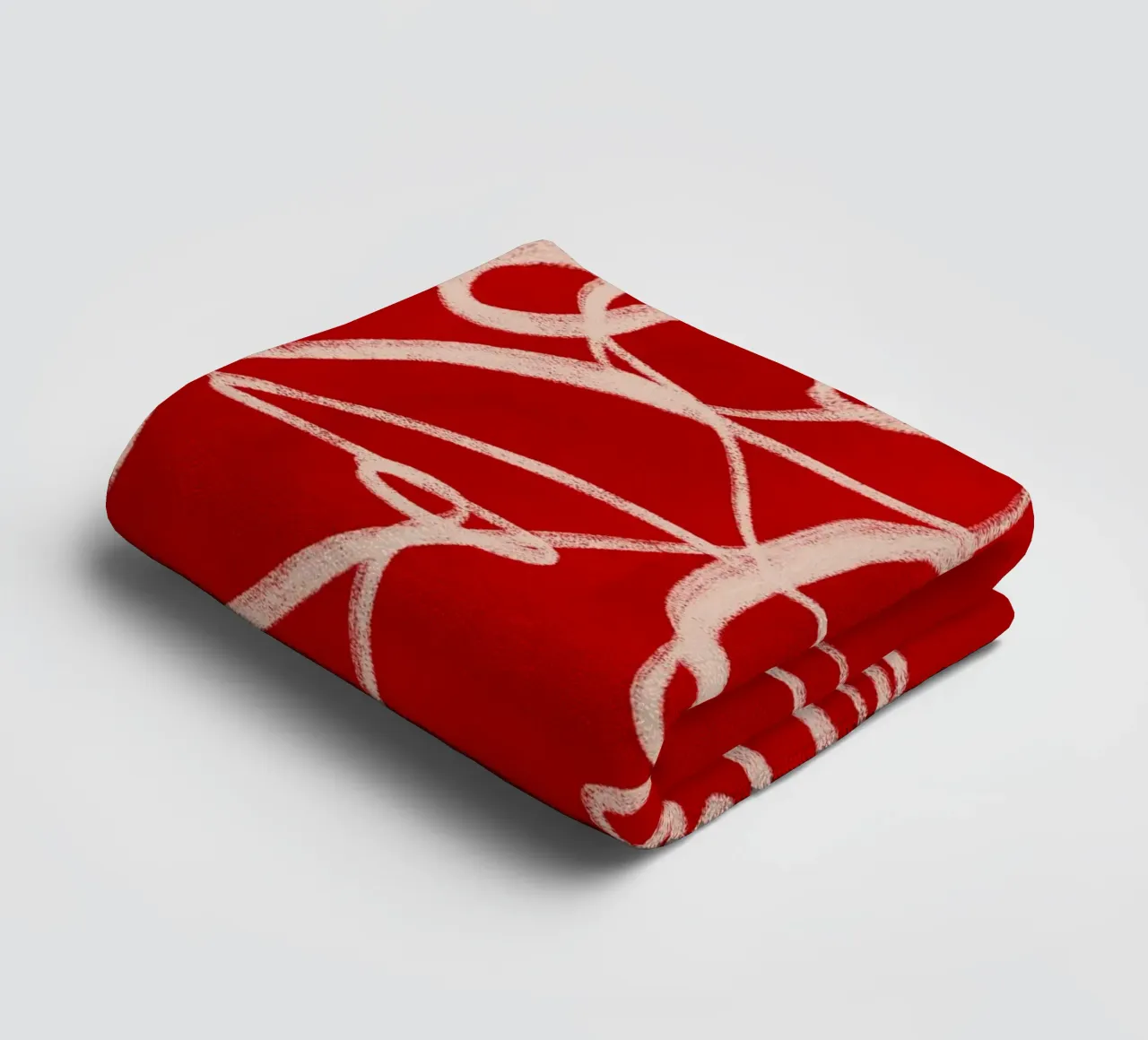 Abstrakte Linienkunst Handtuch von ThingDesign