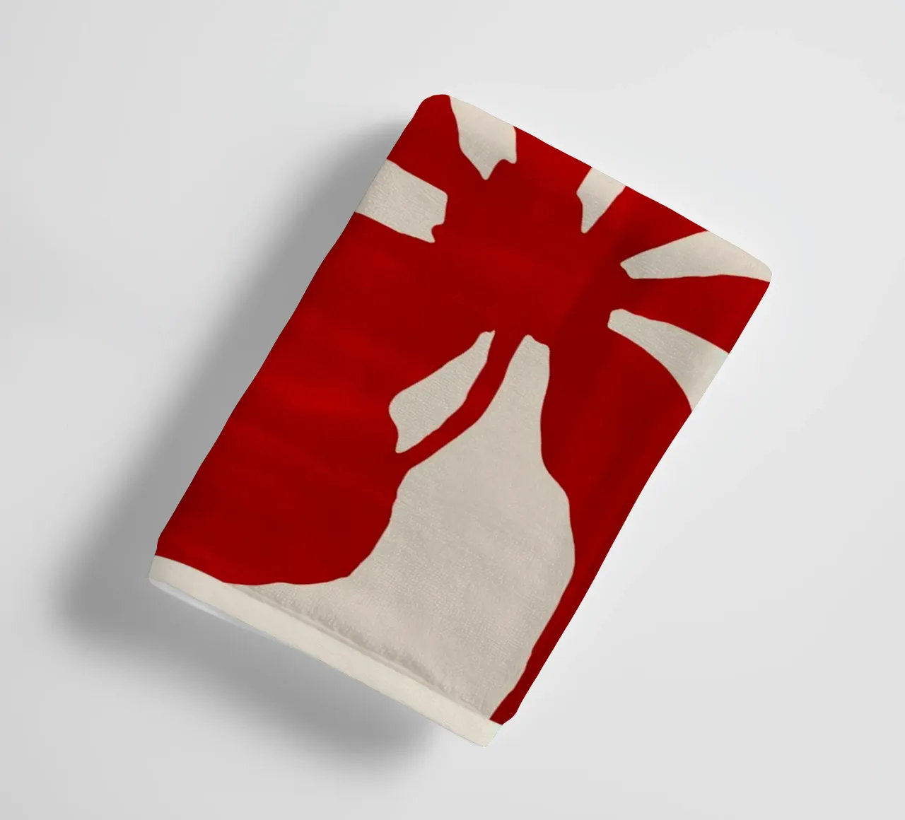 Abstract Red Flowers towel by ThingDesign