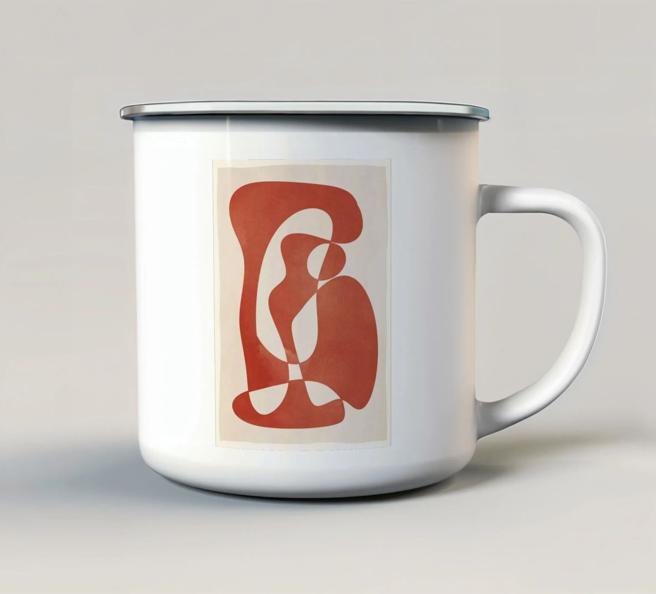 Modulo astratto tazza in smalto da ThingDesign