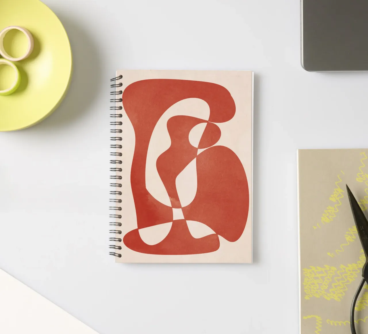 Abstract Form spiral notebook by ThingDesign