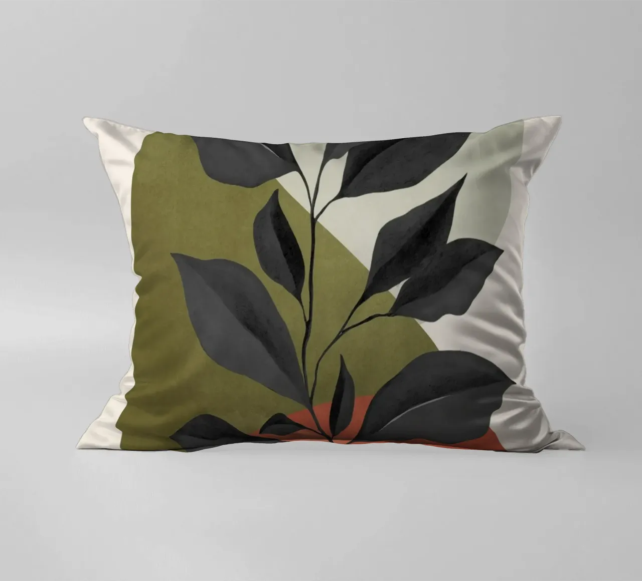 Abstract Minimal Plant 026 decorative cushion by ThingDesign