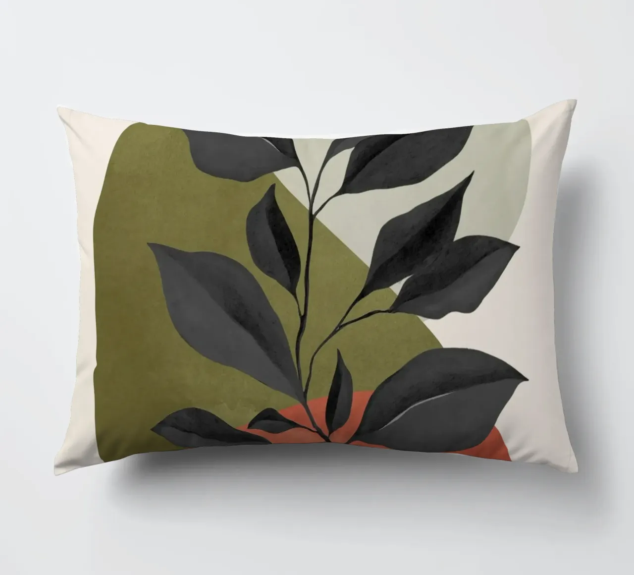 Abstract Minimal Plant 026 decorative cushion by ThingDesign