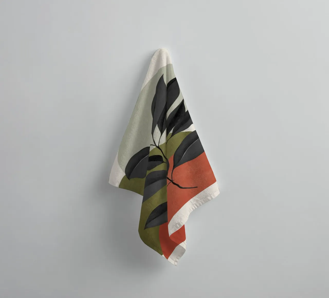 Abstrakte Minimalanlage 026 Handtuch von ThingDesign