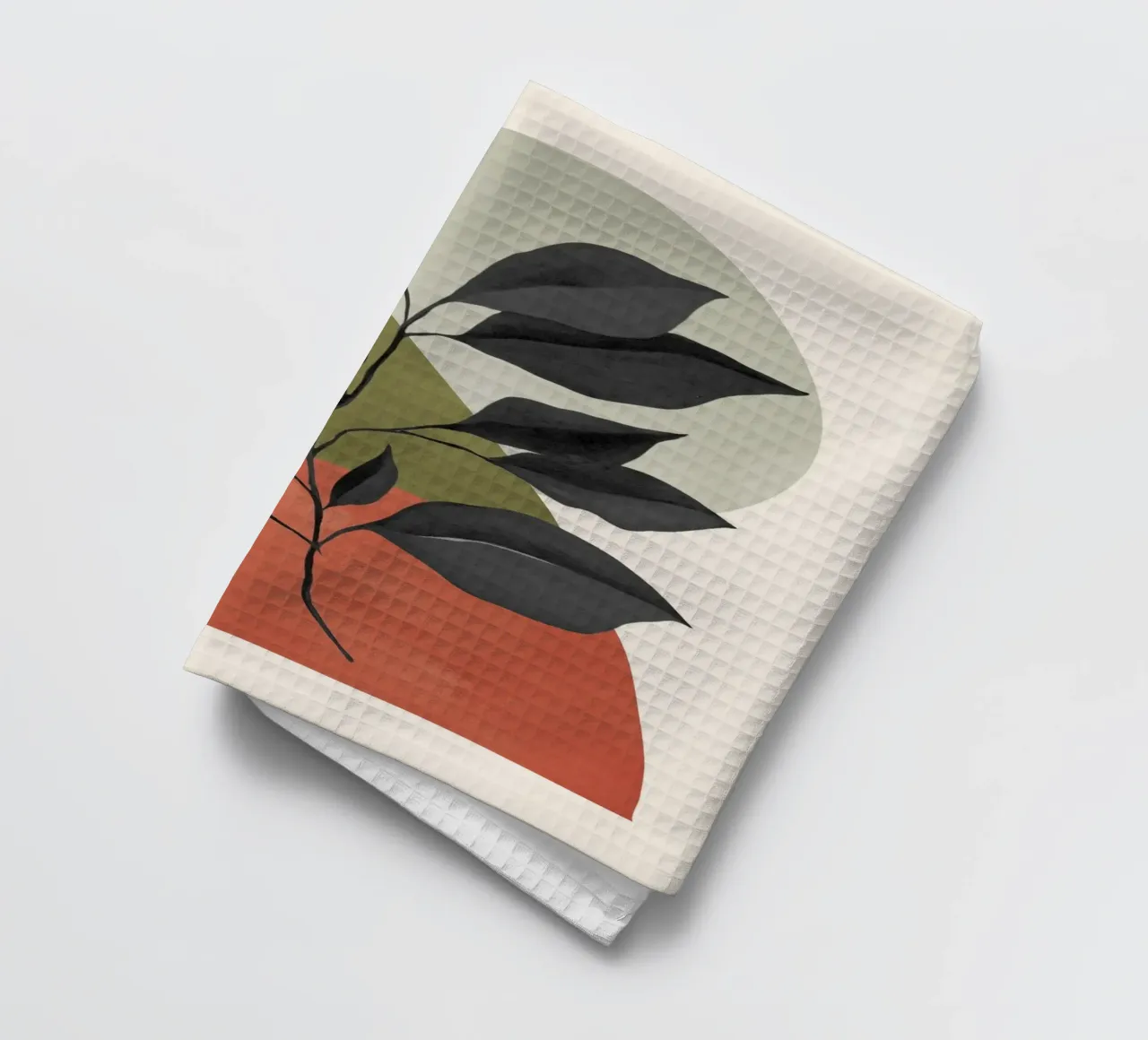 Abstrakte Minimalanlage 026 Geschirrtuch von ThingDesign