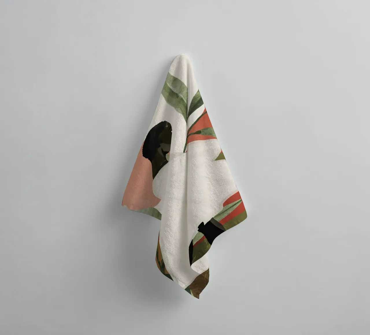 Tropical Girl 22 towel by ThingDesign