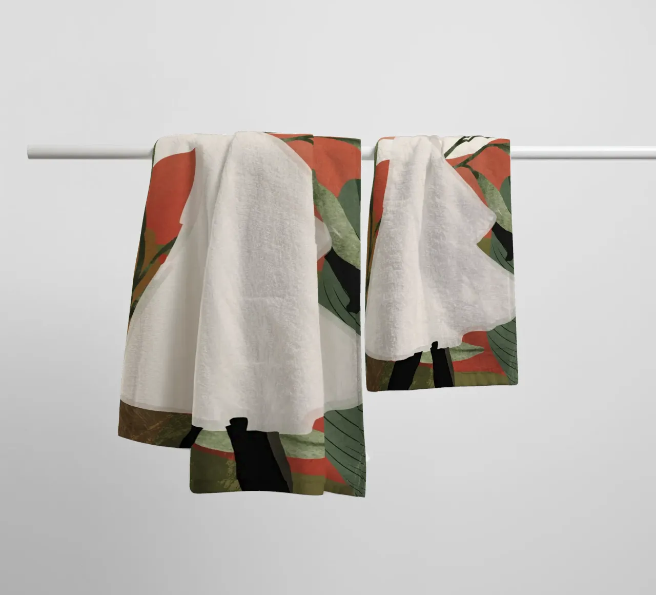Tropical Girl 22 towel by ThingDesign
