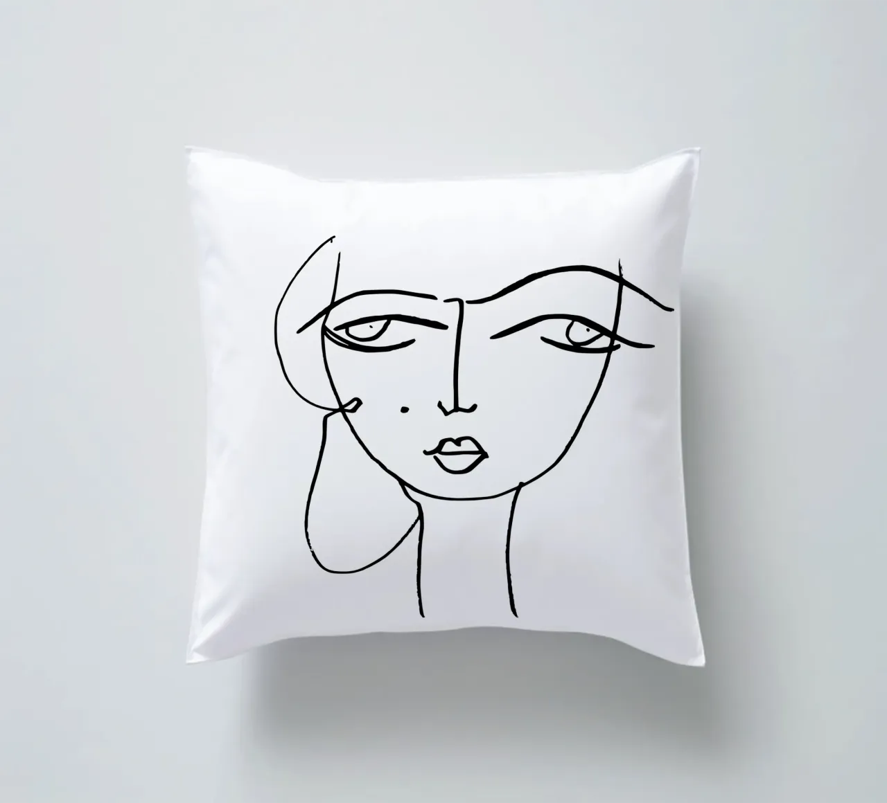 Outline of Her cuscino da typostudio