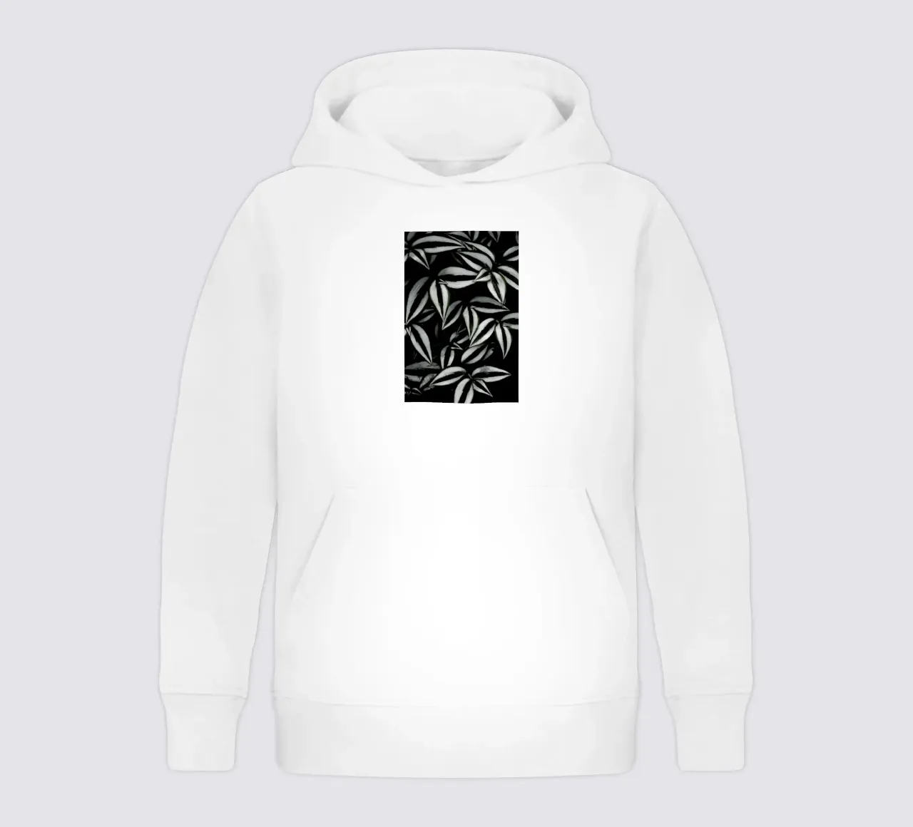 Botanical Cebra Leafs kids hoodie by Studio Nahili