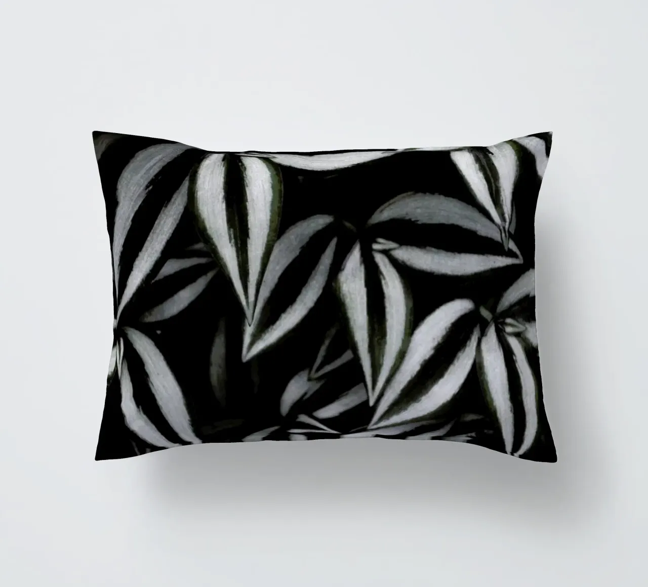 Botanical Cebra Leafs decorative cushion by Studio Nahili