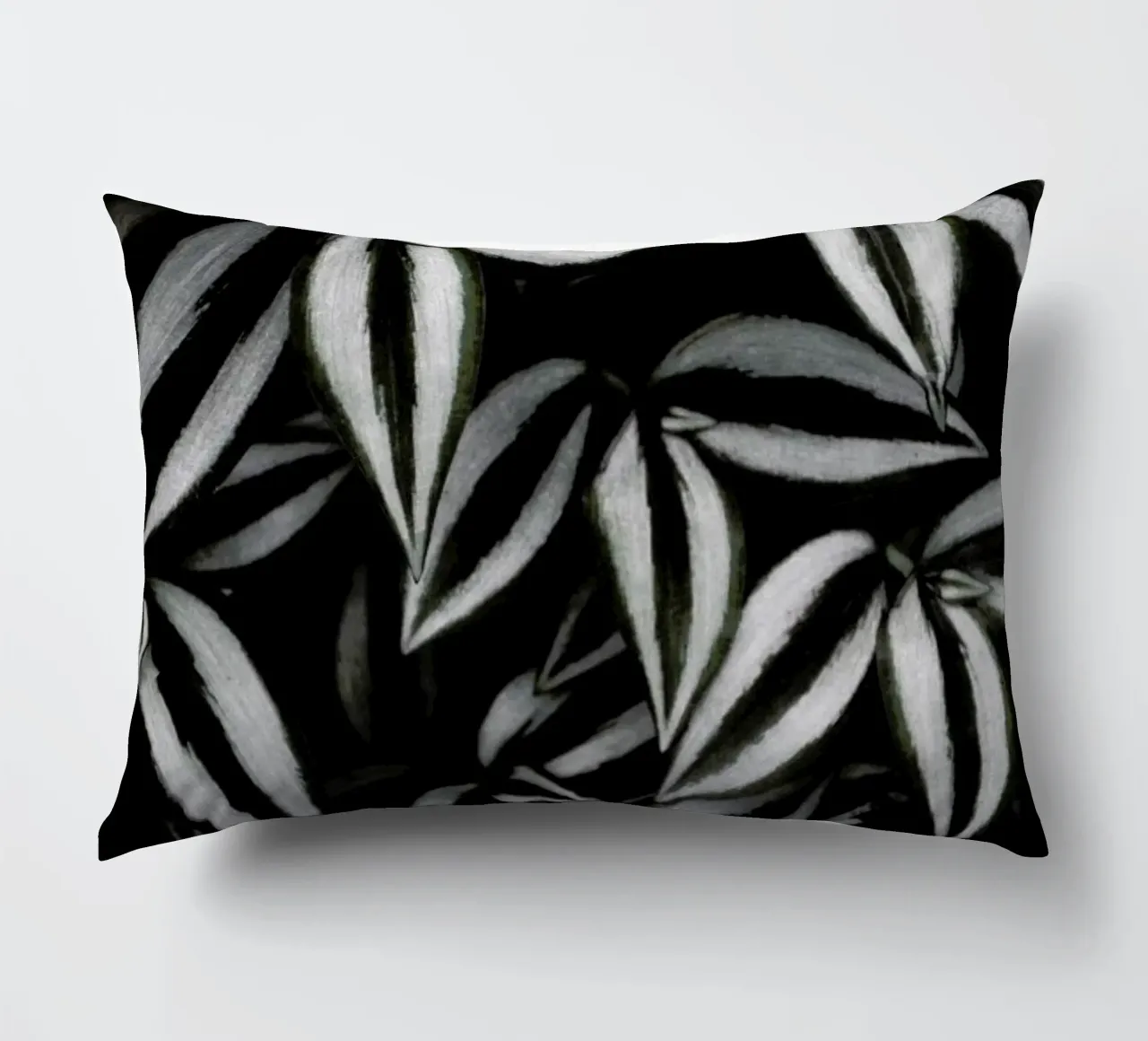 Botanical Cebra Leafs decorative cushion by Studio Nahili