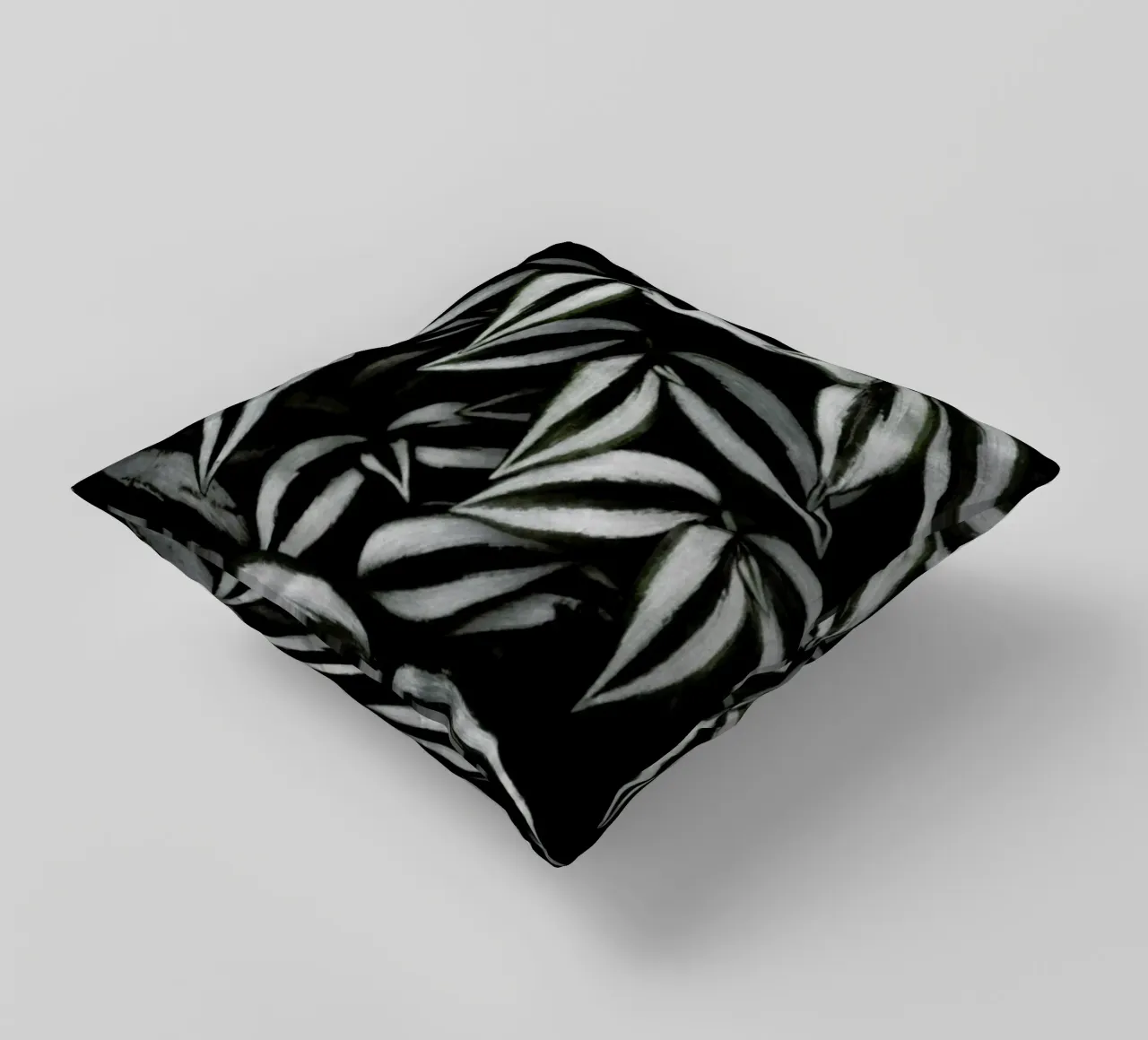 Botanical Cebra Leafs decorative cushion by Studio Nahili