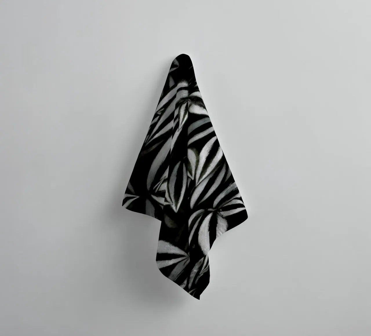 Botanical Cebra Leafs towel by Studio Nahili