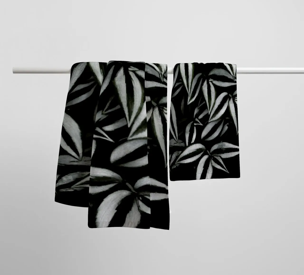Botanical Cebra Leafs towel by Studio Nahili