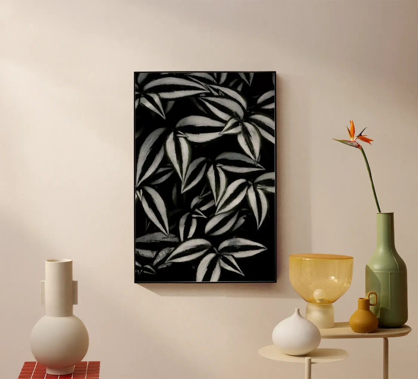 Botanical Cebra Leafs plexiglass da Studio Nahili