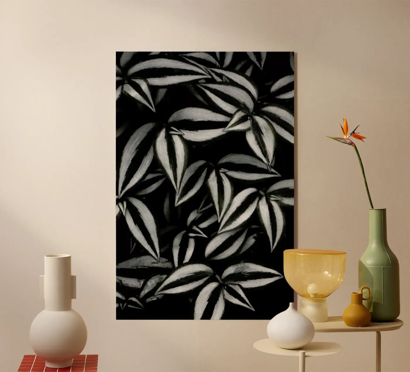 Botanical Cebra Leafs plexiglass da Studio Nahili