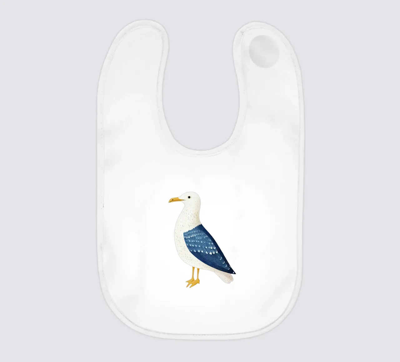 Möwe Babylätzchen von Curious Canvas