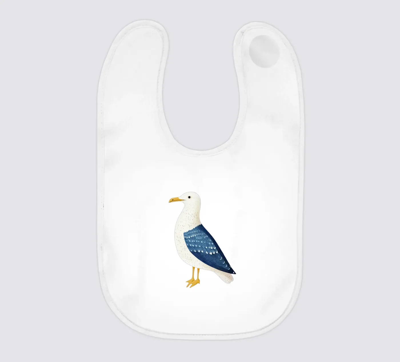 Seagull Babylätzchen von Curious Canvas