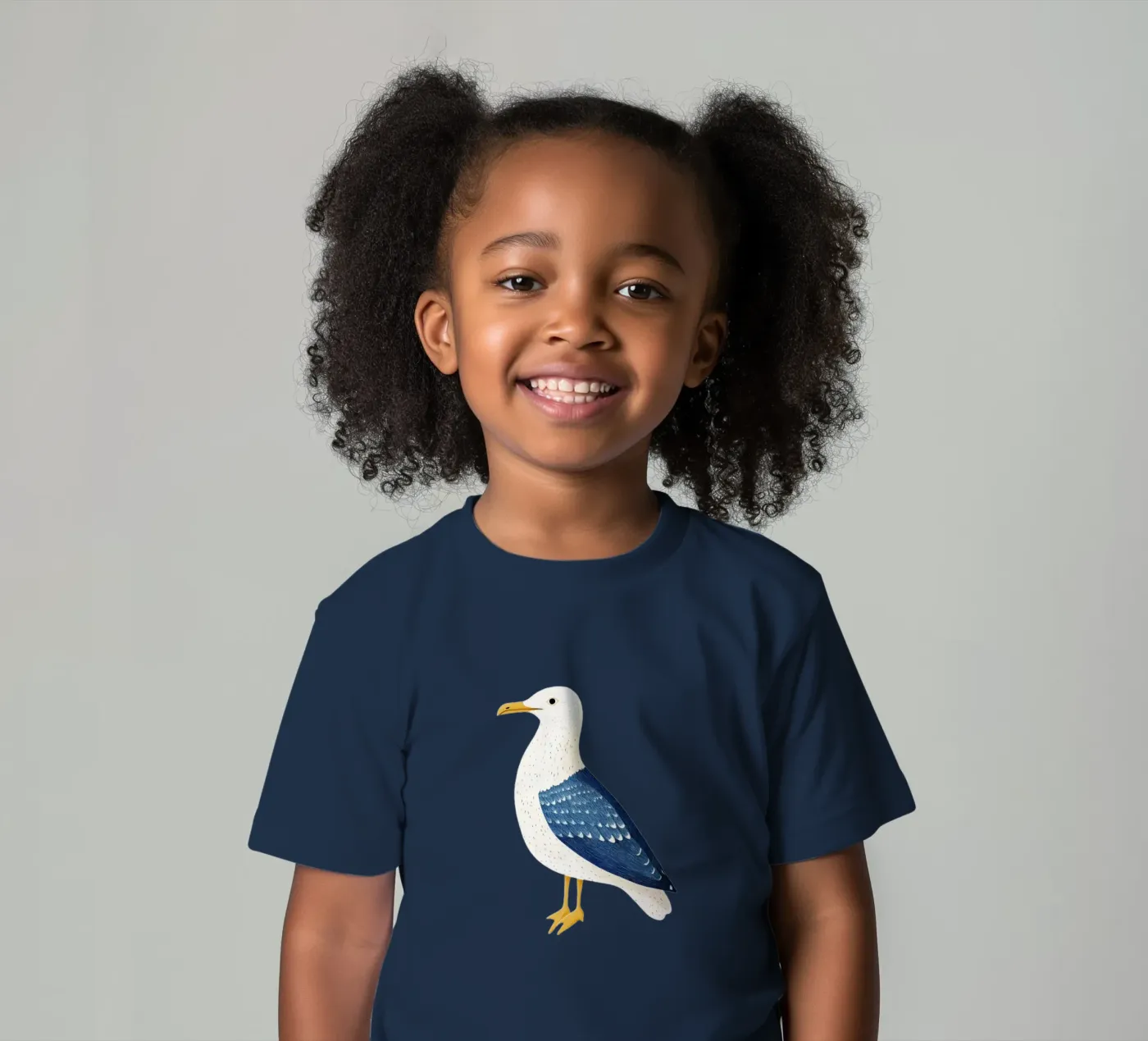 Gabbiano t-shirt bambini da Curious Canvas